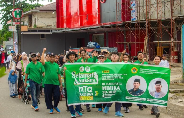 Sambut MTQ XXX, LDII Mimika Ikuti Pawai Ta’aruf